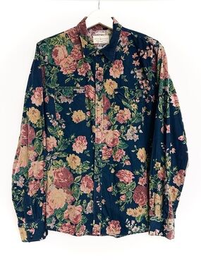 LASTcall⭐️RL Denim & Supply Floral corduroy Button-Up